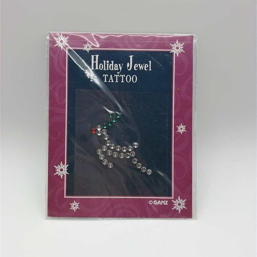 ☀️ New Temporary Jeweled Tattoo Holiday Rudolph, bling